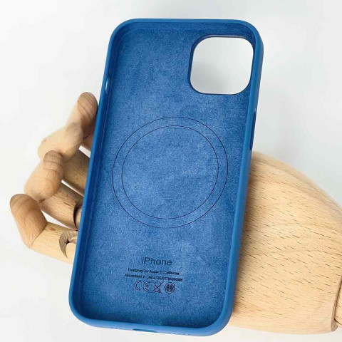 Чохол LUX Silicone Case для iPhone 13 Pro Blue Jay with MagSafe